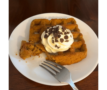 Low Carb Pumpkin Waffle Cakes - Fresh Baked